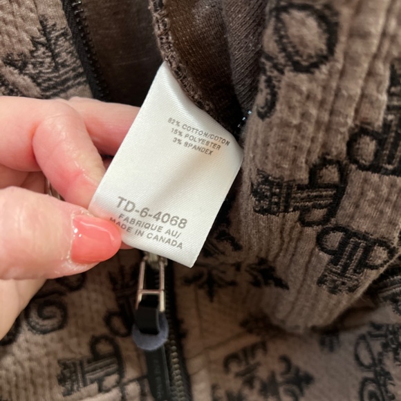 Jacket/coat by Tonia Debellis in a thick knit fabric, lightly worn - Picture 3 of 5